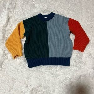 Color Block Sweater Toddler 6 NWOTs